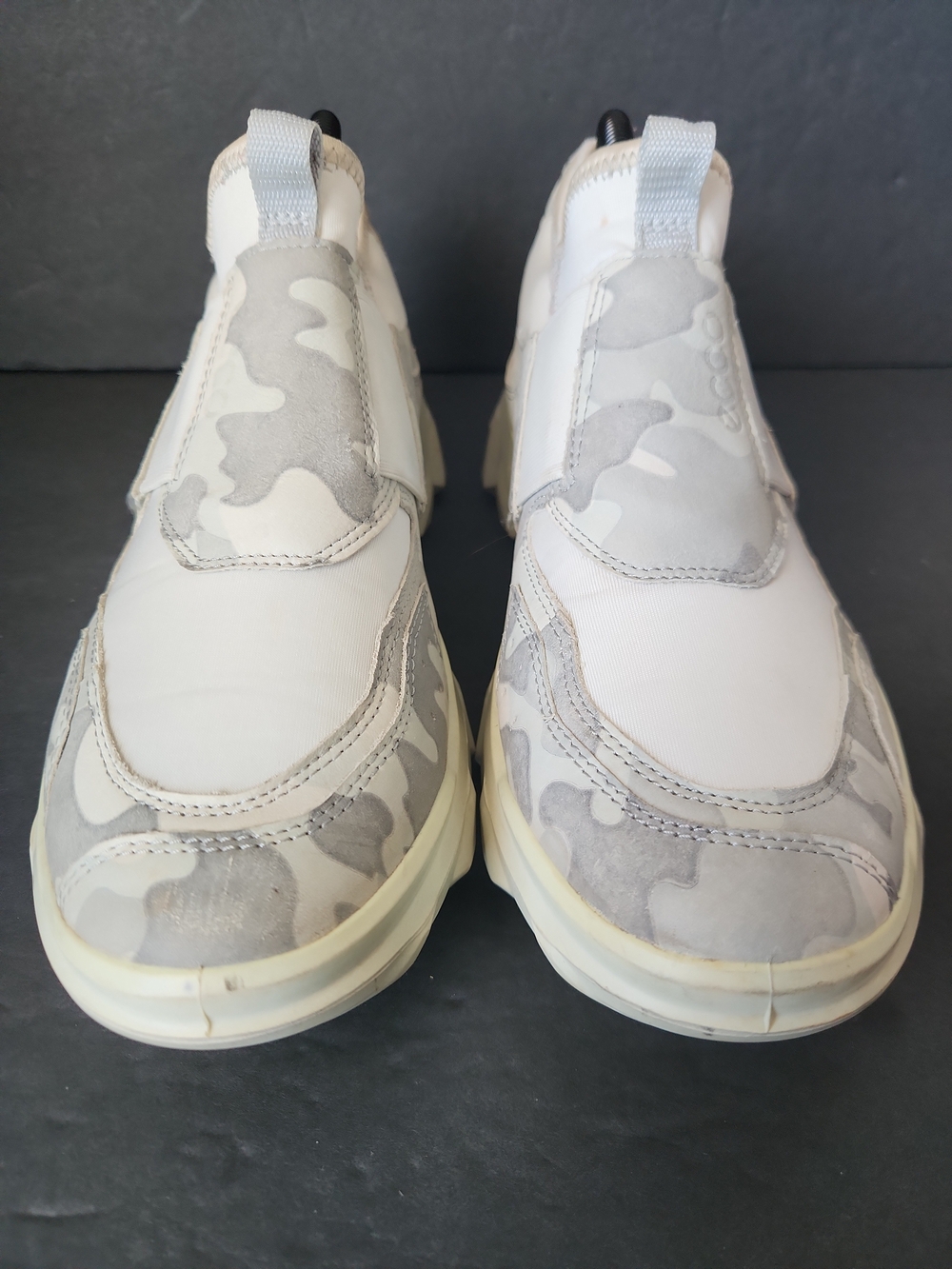 ECCO Sneakers Fluidform Women Size 8-8.5 Camouflage Low Slip On - Picture 4 of 10